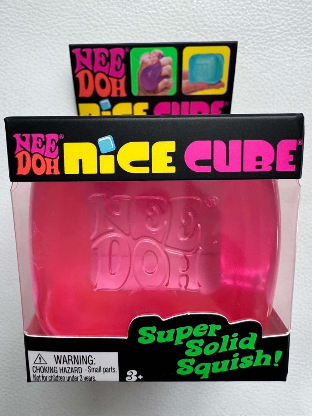 NeeDoh Nice Cube Pink Squishy Fidget Toy TikTok Viral NEW SHIPS TODAY!